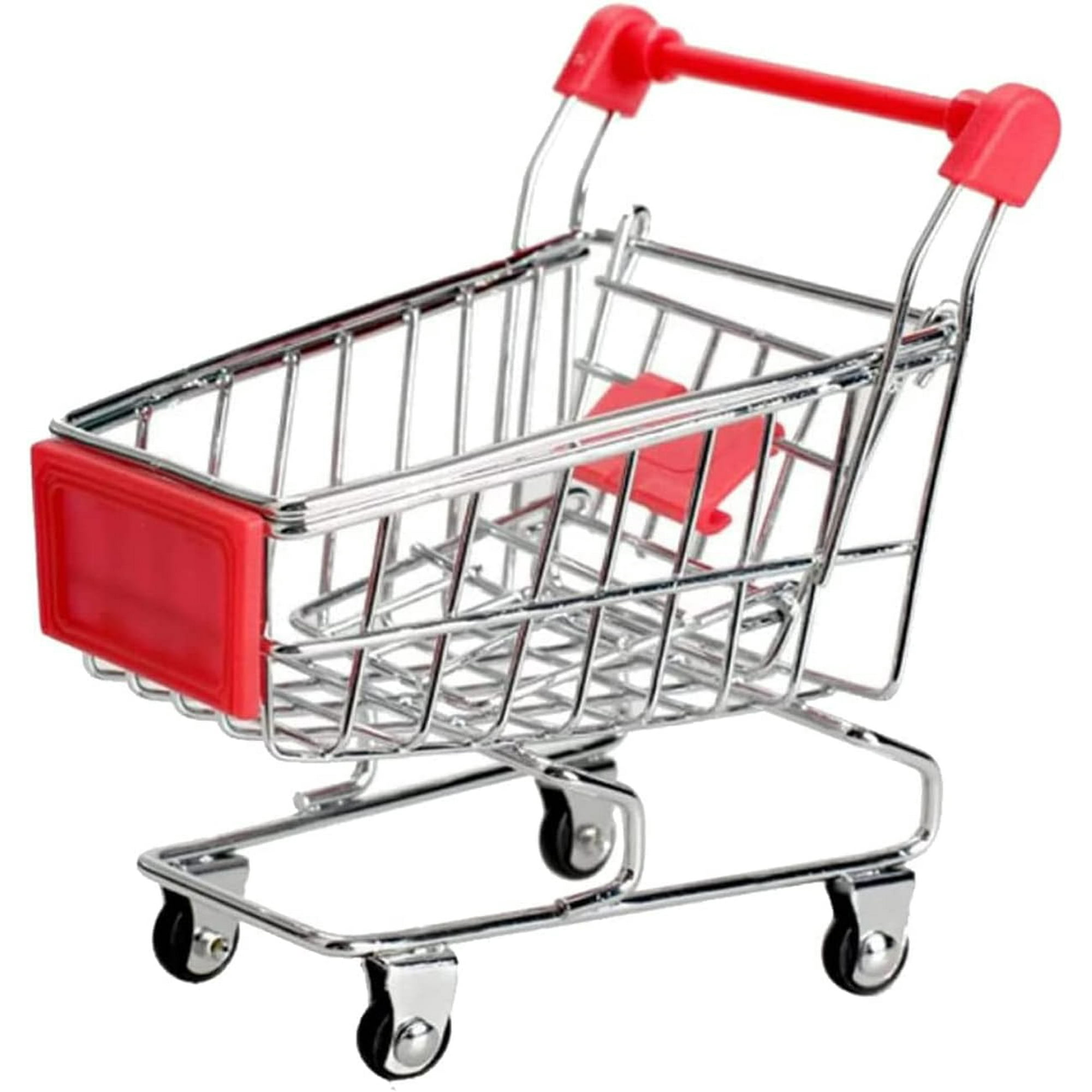 Mini carrito de compras de 12 piezas, mini carrito de supermercado, juguete  de almacenamiento de supermercado, 6 colores, mini carrito de comestibles