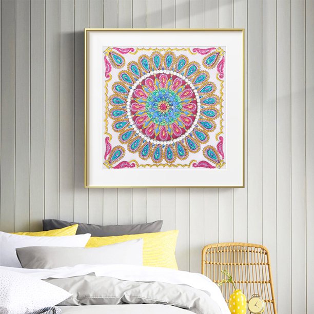 Cuadro Mandala Diamantes Imitación Decoración Hogar Bordado - Temu