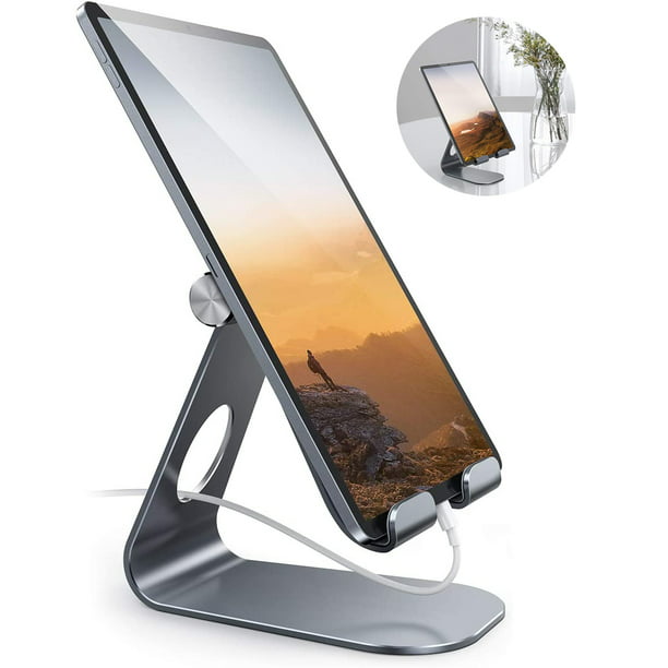 Soporte ajustable para tableta, soporte para iPad, soporte base para  tableta de escritorio de aluminio Ormromra CZDZ-ZC79-2