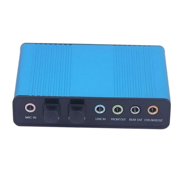 Tarjeta de sonido de audio USB 5.1, tarjeta de sonido de 6 canales,  adaptador de salida de audio SPDIF óptico externo USB para PC/portátil