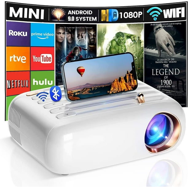  Mini proyector con Android TV, DLP y batería