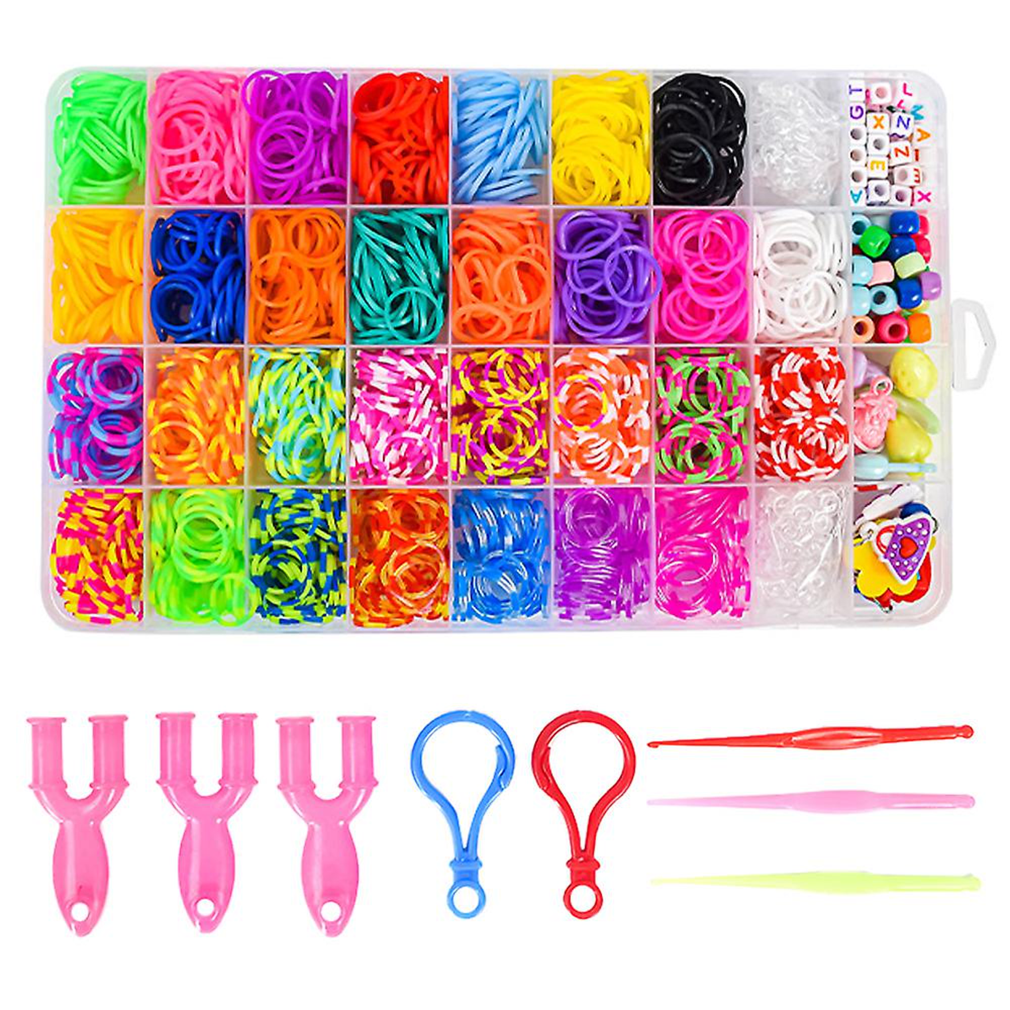 24pcs Coloridas Pulseras instantáneas para niños, Bandas de