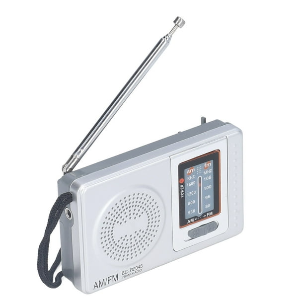 Mini radio portátil AMFM – Radio recargable altavoz de alta potencia  reproductor de música compatible con Micro SDTF escaneo automático para  guardar – Yaxa Colombia