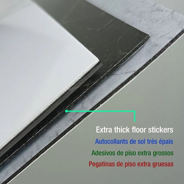 Pegatinas De Pared, Azulejos Adhesivos De Cocina De Mármol Grueso