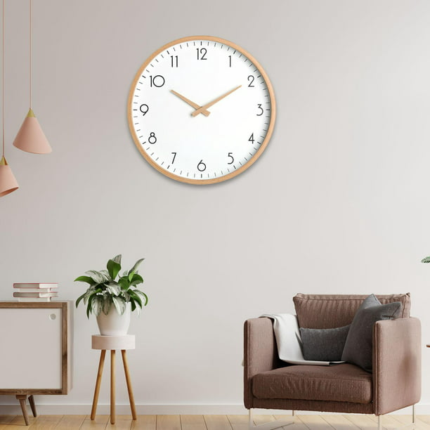 Reloj de pared grande sin tictac, silencioso, moderno, reloj de pared  decorativo para sala de estar, comedor, dormitorio, diámetro de 28  pulgadas