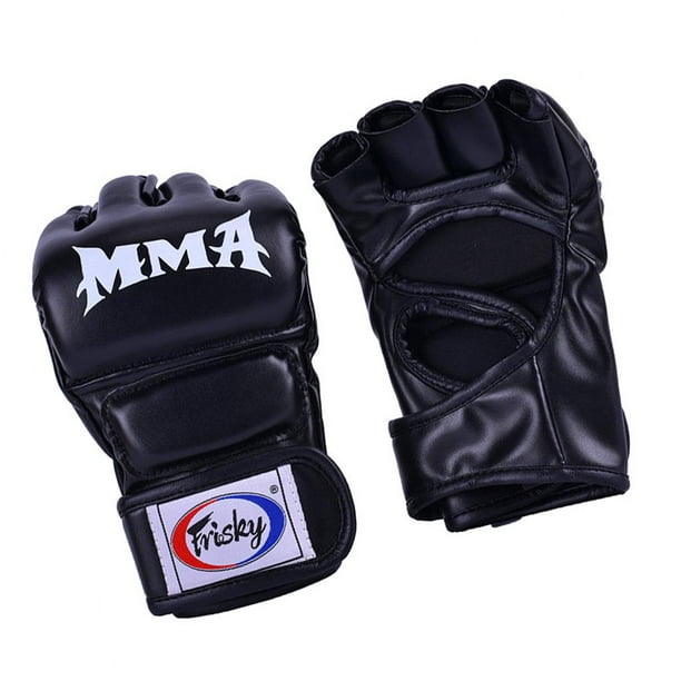 Guantes De MMA De medio dedo para hombre, PU, Kicki, Boxeo, Muay, Guantes  De Thai De Boxeo, equipo De entrenamiento De Sanda 