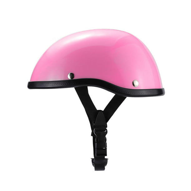Casco de moto de verano para mujer, protección , casco de bicicleta Rosa  Cola Cascos de moto