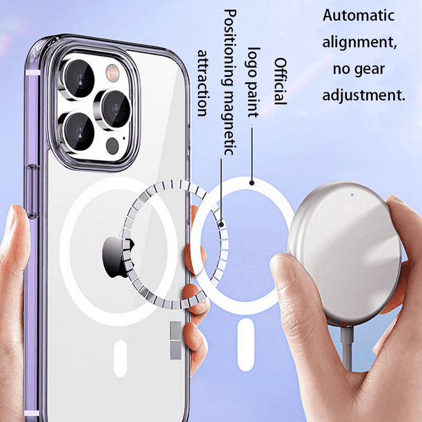 Funda transparente para iPhone 11 Pro Max con anillo magnético, compatible  con accesorios Mag-Safe, ajuste delgado, funda protectora para iPhone 11