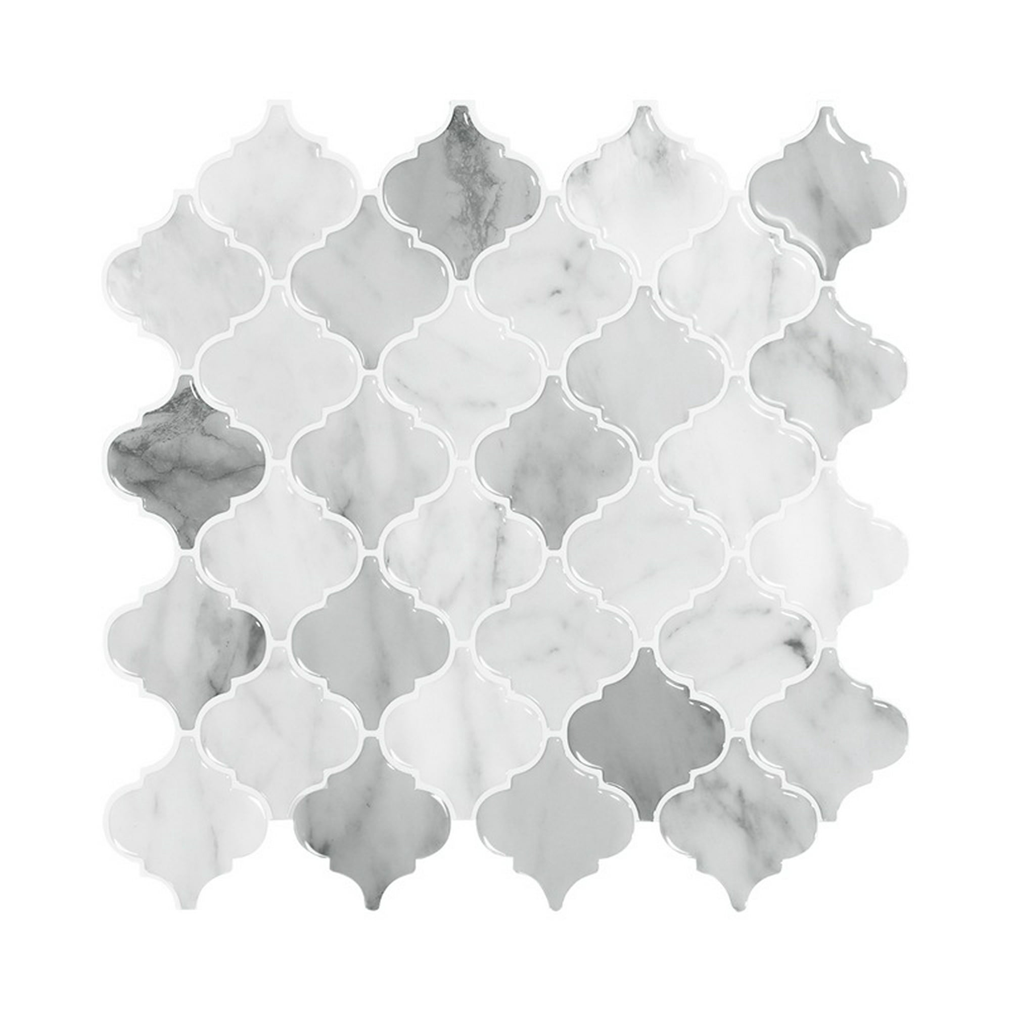 10 Laminas de Azulejos Adhesivos para Cocina Bano Diseno de Mosaico 3D 12X12