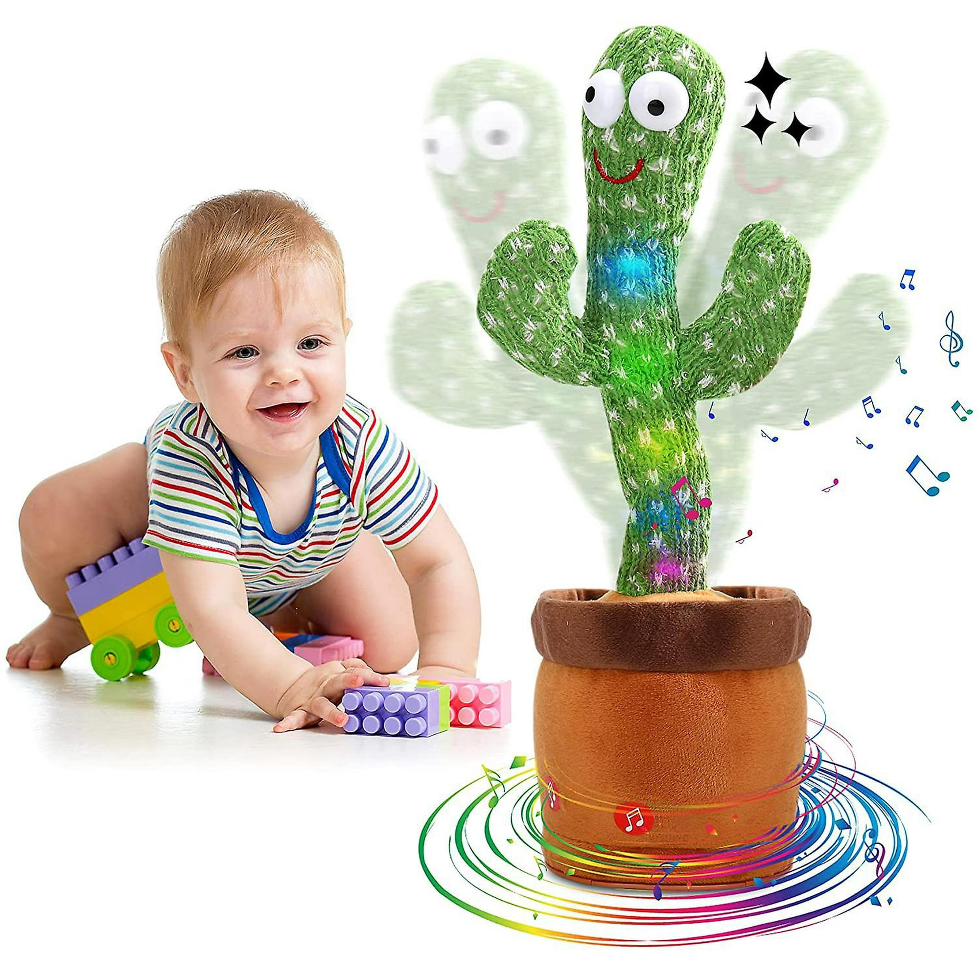 NP Cactus bailarín, juguete de cactus parlante, juguete que imita el cactus  bailarín para niños, repite y graba lo que dices, juguete de cactus para