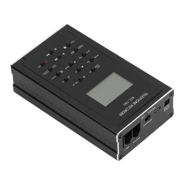 Mini grabadora de voz de teléfono analógico, grabadora de línea