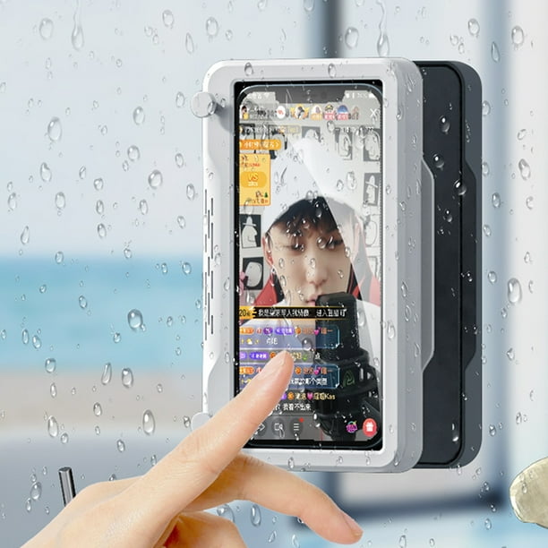 Soporte para teléfono móvil Pared giratoria de 480 ° a prueba de agua  Soporte para teléfono móvil instalado HD pantalla táctil teléfono guardián