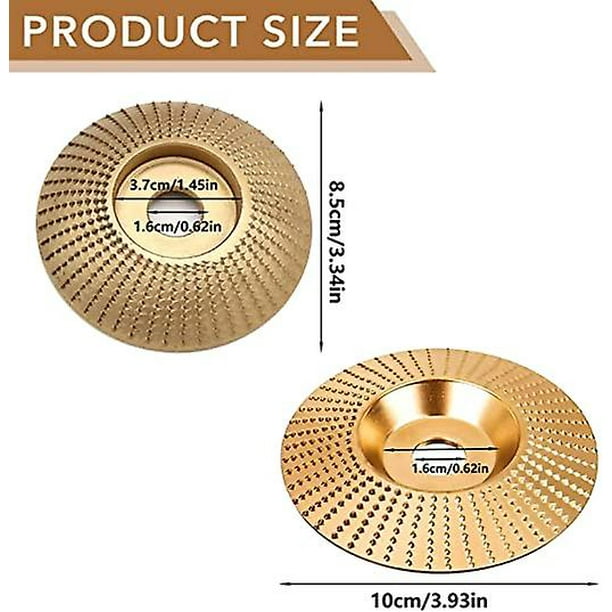 HERZO Disco de madera para amoladora angular (diámetro 125 mm x 22,2 mm),  disco de escofina para madera, discos abrasivos para moldear, carburo de  tungsteno, lijado, lijado y corte : : Industria