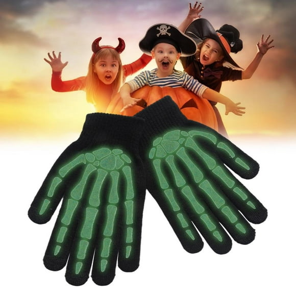 guantes de de halloween guantes elásticos nto elásticos en oscuridad cálidos para  unisex adultos ci pata de macarena guantes de esqueleto de halloween