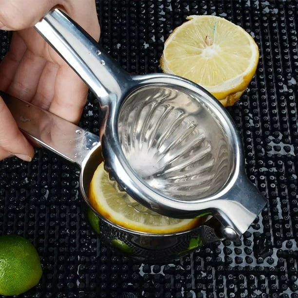 Exprimidor de cítricos Exprimidor de limones manual irrompible en acero  inoxidable 18/10 para obtener el máximo jugo, apto para lavavajillas (acero