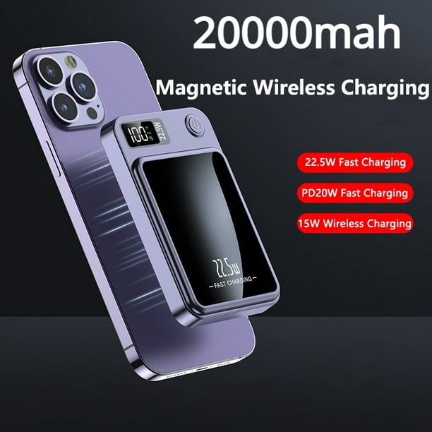 Banco de energía de carga rápida 12V 20000mAh, Cargador portátil para  Iphone11, 12 pro max, se