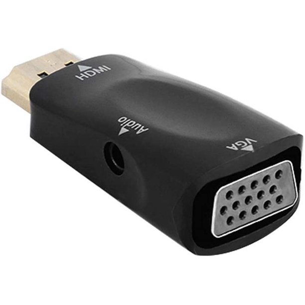 Adaptador Hd 1080p Hdmi-vga + Cable De Audio De 3,5 Mm