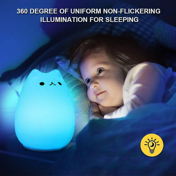 Lámpara de silicona Dormitorio de los niños Cabecera de cama