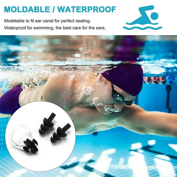 Pinza para la nariz de silicona impermeable para adultos para competición  de natación (color crema) : : Deportes y Aire Libre