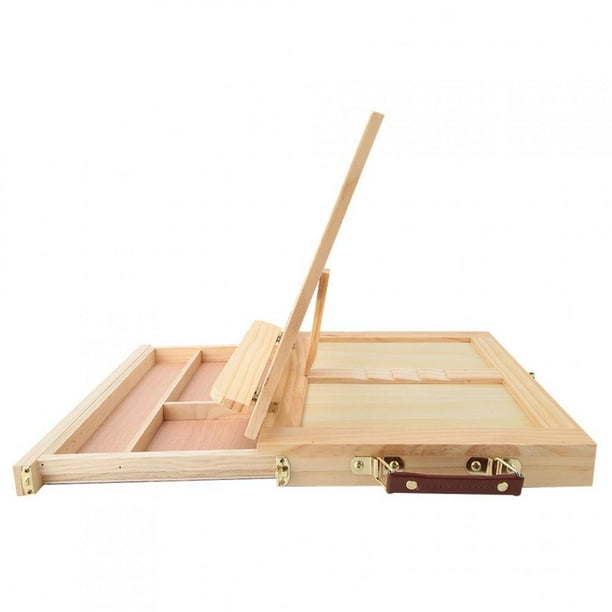  Caballete de mesa de madera, plegable, para manualidades,  exhibición ajustable, para dibujar y pintar, fácil de montar : Productos de  Oficina