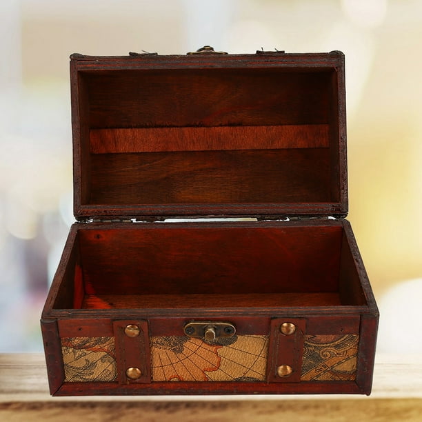 EXCEART 4 cajas de almacenamiento para manualidades, caja de joyería, caja  de regalo, cajas de madera para almacenamiento de perfumes, cofre del