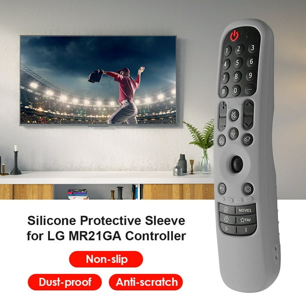 Sywqhk Funda antideslizante para mando a distancia de Smart TV para LG  MR21GA/MR21GC (verde luminoso)