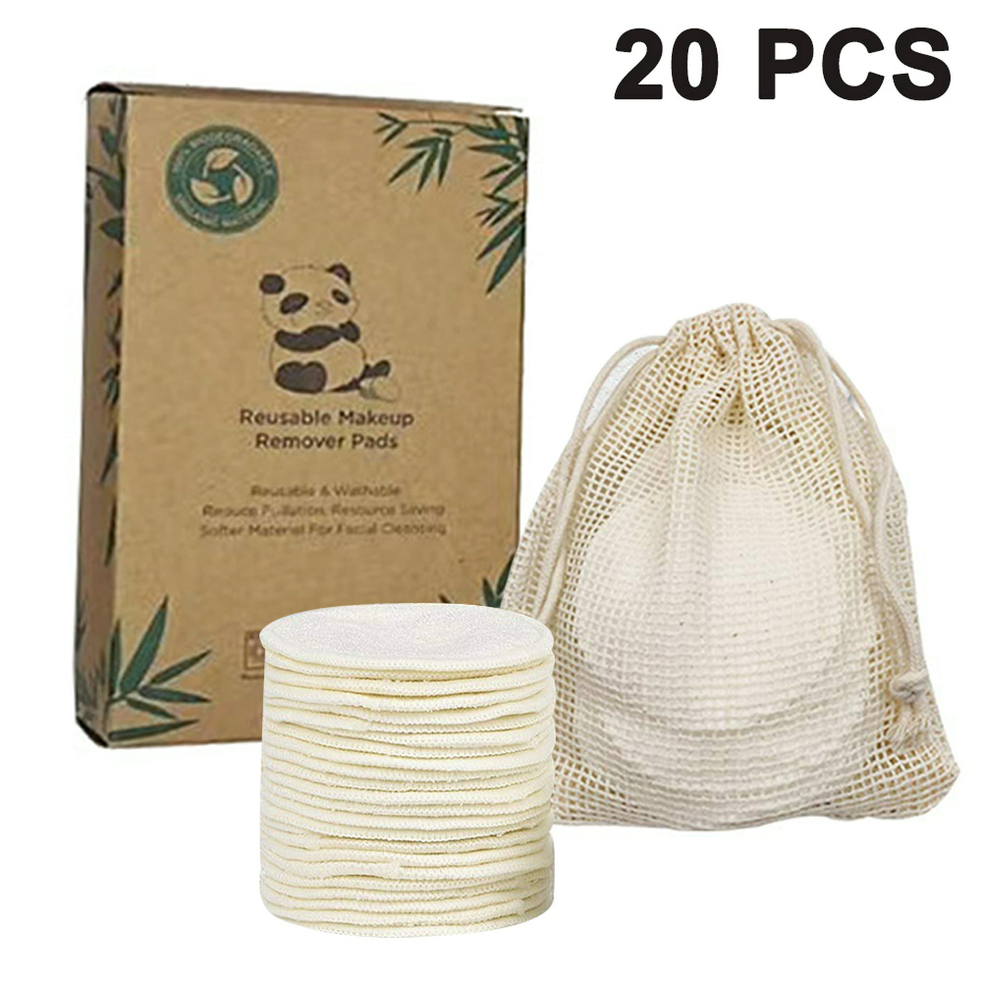 Sinutan® | Discos Desmaquillantes | 16 Discos Desmaquillantes Reutilizables  | Con Bolsa de Lavado | Hechos en Fibra de Bambú | Desmaquillante Facial 