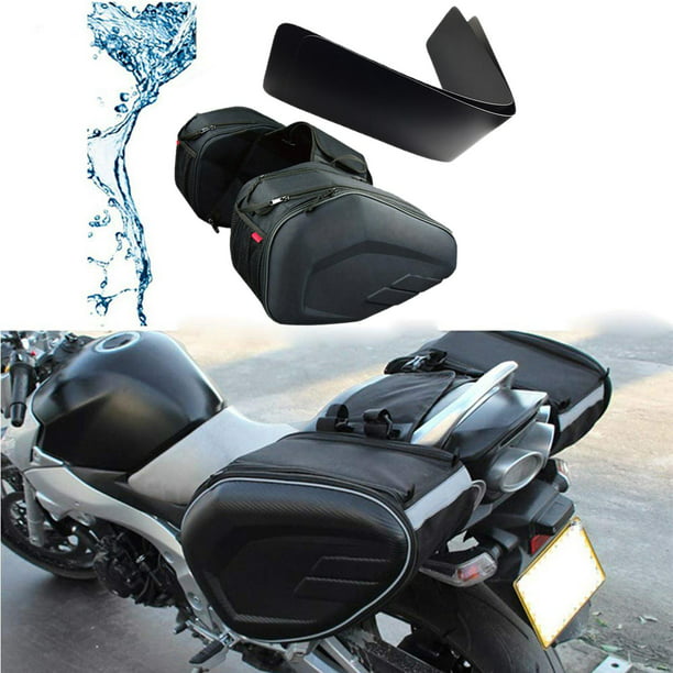 Alforjas de motocicleta, bolsa de de almacenamiento capacidad universal,  bolsa lateral de motocicleta, bolsas de sillín aptas para casco de s de  motos deportivas tela oxford Sunnimix Alforjas para moto