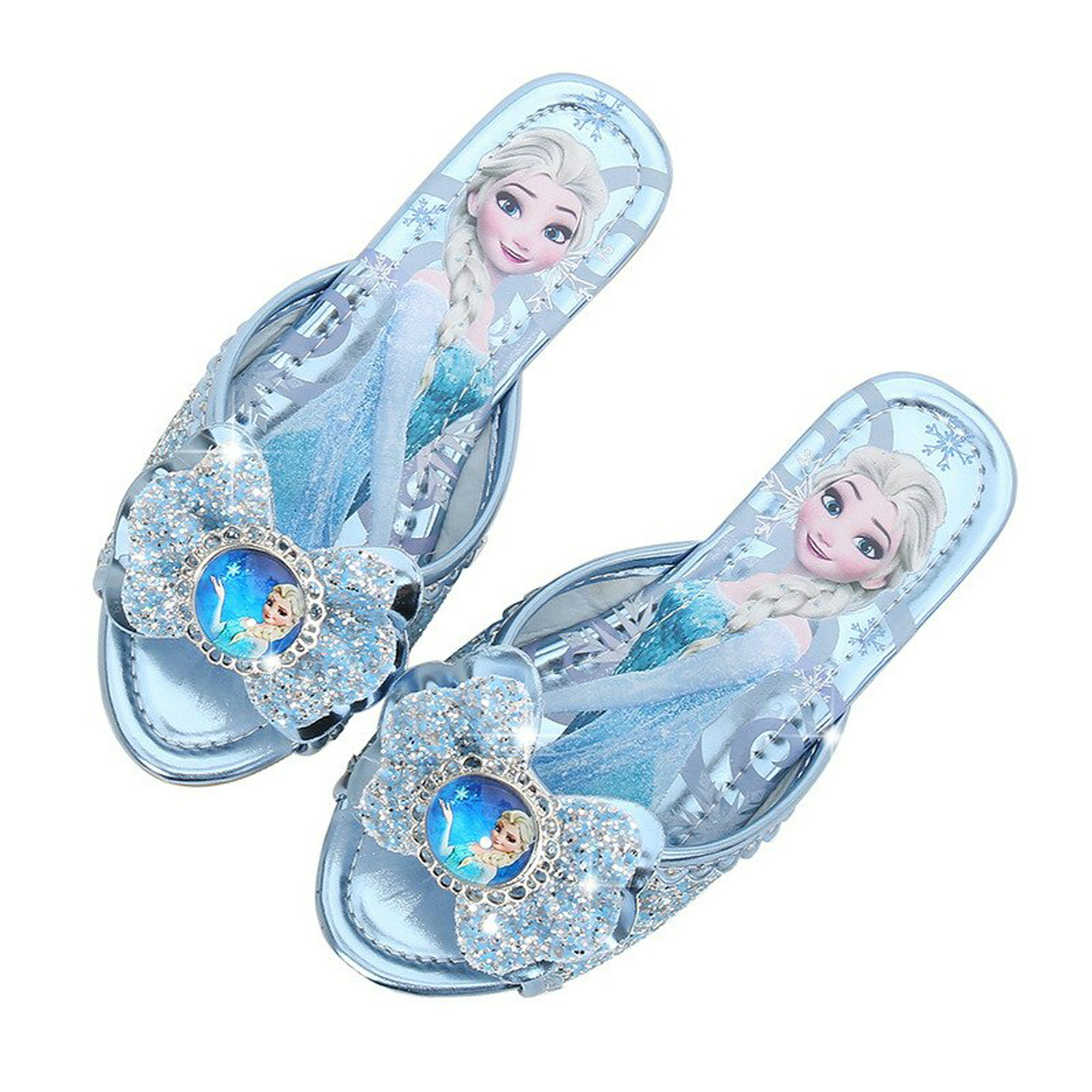 Moda princesa Elsa niñas zapatos niños moda dibujos animados niños zapatos  Snow Queen Casual niños zapatos niña zapatillas tamaño 26-3529 Gao Jinjia  LED