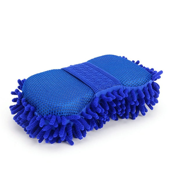 Cepillo de esponja para lavado de coche, microfibra de chenilla suave,  limpieza corporal de coche, cepillos de absorción de agua, lavadora de  Detalles