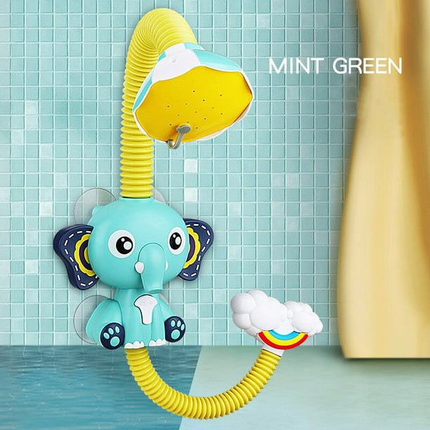 Elefante eléctrico 360, juguetes de baño para niños, bomba de chorro de  agua para bebés, bomba para bañera, juguetes de ducha con mangueraelefante  azul zhangmengya unisex