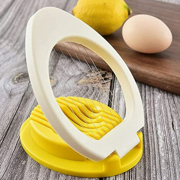  Cortador de huevos de oro para huevos duros, cortador