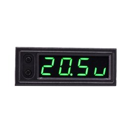 Reloj de temperatura del coche - Reloj de coche 12 V 3 en 1 termómetros  Voltímetro Medidor Reloj electrónico LED Pantalla Digital Pantalla LCD