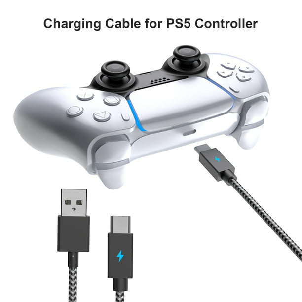 AOLION 60W Tipo-C Cable de carga del controlador para PS5 Cable de  alimentación con indicador Universal Accesorios Electrónicos