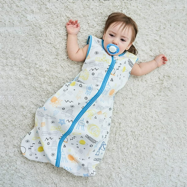 0.5Tog Saco de dormir para bebé Saco de dormir de algodón Saco de dormir de  verano para niñas y niños, Saco de dormir para bebé sin mangas Longitud  65-90 cm para bebé