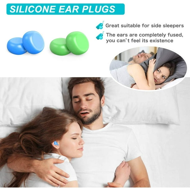 Tapones Oídos Cancelación Ruido Silicona 3 Tamaños Dormir