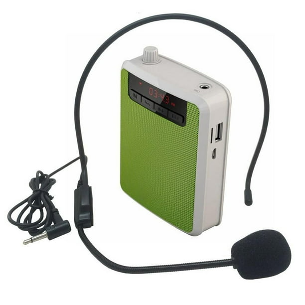 Amplificador de voz inalámbrico, micrófono Bluetooth para profesor, 18 W,  impermeable, portátil, amplificador de voz recargable, micrófono personal