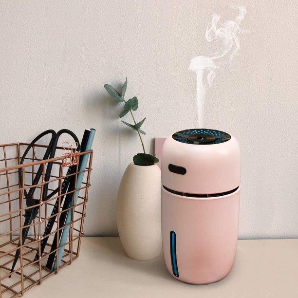 Mini humidificador, humidificador portátil con luces de 7 colores