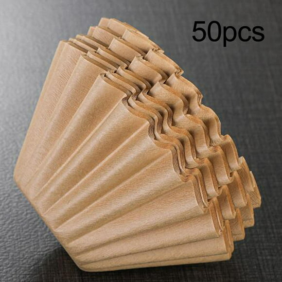 filtros de cesta de papel de filtro de café premium de 50 piezas para cafetera espresso máquina de café con goteo l macarena papel de filtros de café