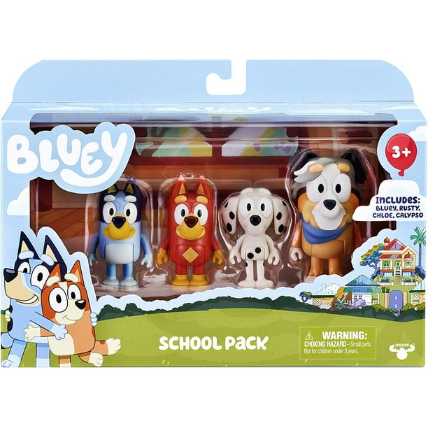 Bluey Pack De 4 Figuras Día En La Playa – Poly Juguetes