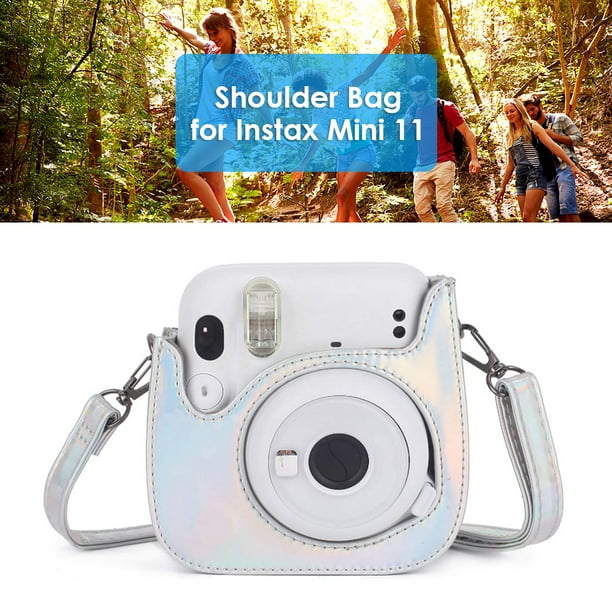 Bolsa de almacenamiento Funda de cuero PU para cámara Fujifilm Instax Mini  12 (Plata) WDOplteas Para estrenar