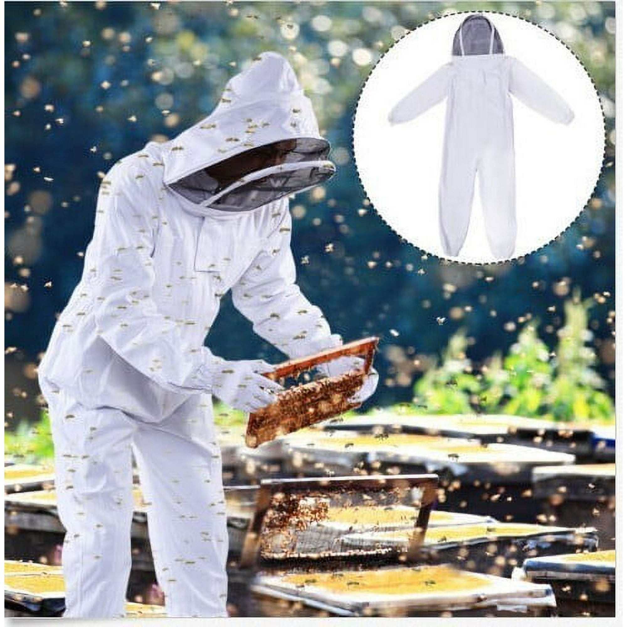 Traje de abeja para hombres, traje de apicultura para mujeres, traje de  apicultor con guante, disfraz de cuidador de abejas de varios tamaños para