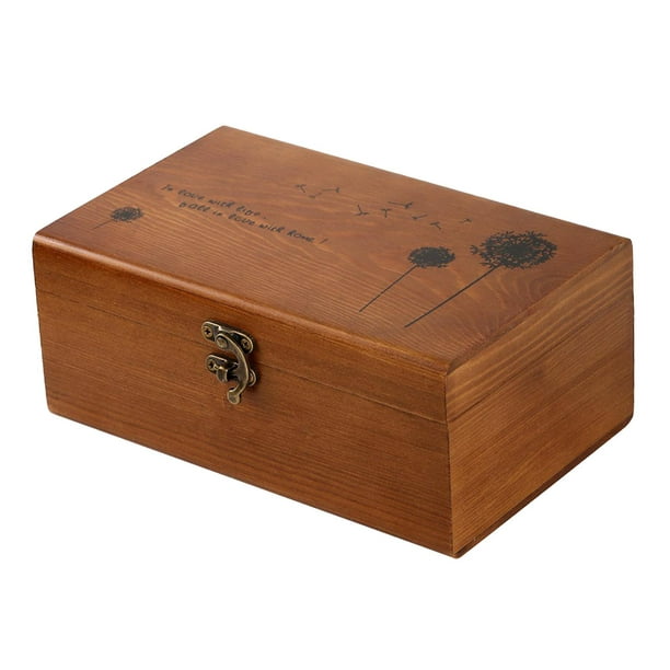 Caja de costura de madera, cesta de costura de madera vintage para el  hogar, caja organizadora de costura, caja de almacenamiento de hilo de  aguja