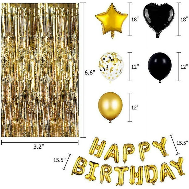 Globos de cumpleaños para hombre y mujer, Pancarta, adornos en espiral,  marco de utilería para fotomatón