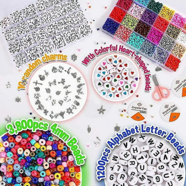 Glass Seed Beads 24 Colors Small Beads Kit Bracelet Beads For Jewelry Making  Botao