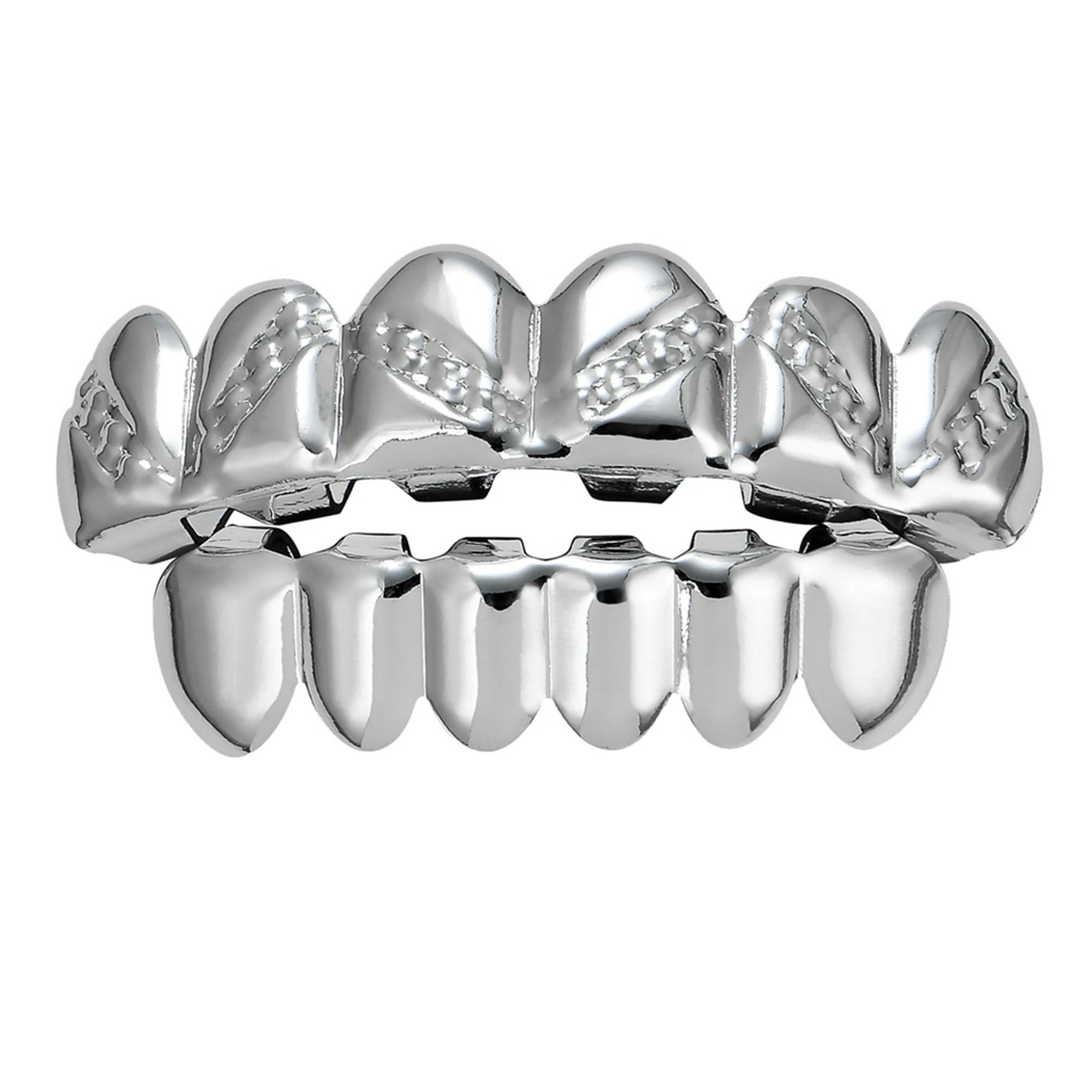 4 pares de carillas a presión en los dientes dientes de ajuste cómodo para  blanquear dentaduras postizas con mujer y hombre fiesta en sonrisa