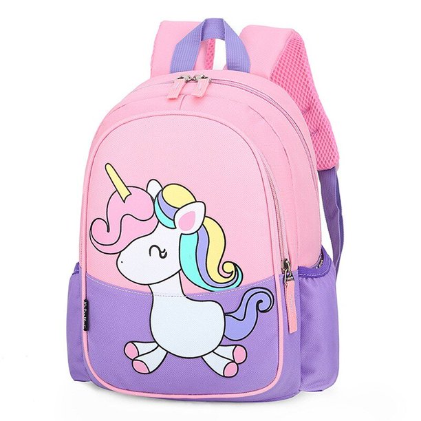 Mochila con diseño de unicornio para niña, morral Escolar de princesa rosa  con dibujos animados, para guardería, novedad xuanjing unisex