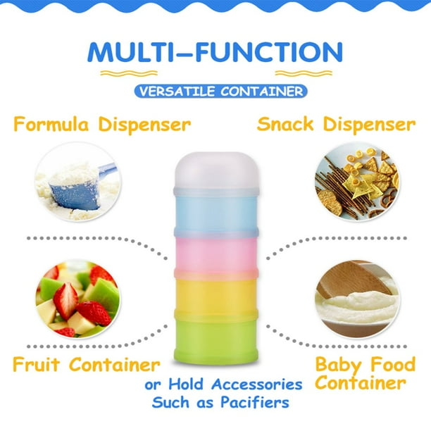 Dispensador de fórmula de leche en polvo para bebés de 400 ml, contenedor  portátil de leche en polvo Abanopi Envase de leche en polvo