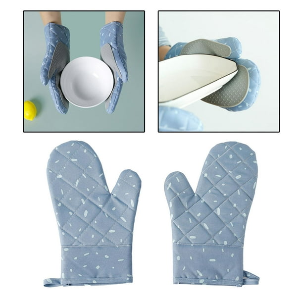 DOITOOL Guantes de cocina para niños, 2 unidades, guantes para horno de  microondas, guantes de cocina resistentes al calor, guantes de cocina