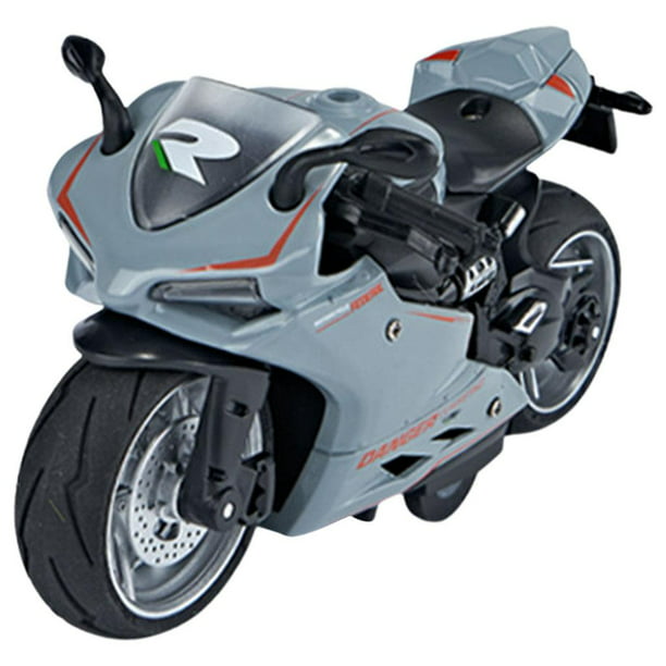 1/ Motorcycle Model Moto para Colección, Motocicletas de juguete para ,  Vehículos de juguete , azul claro Hugo juguetes de fundición de motocicleta